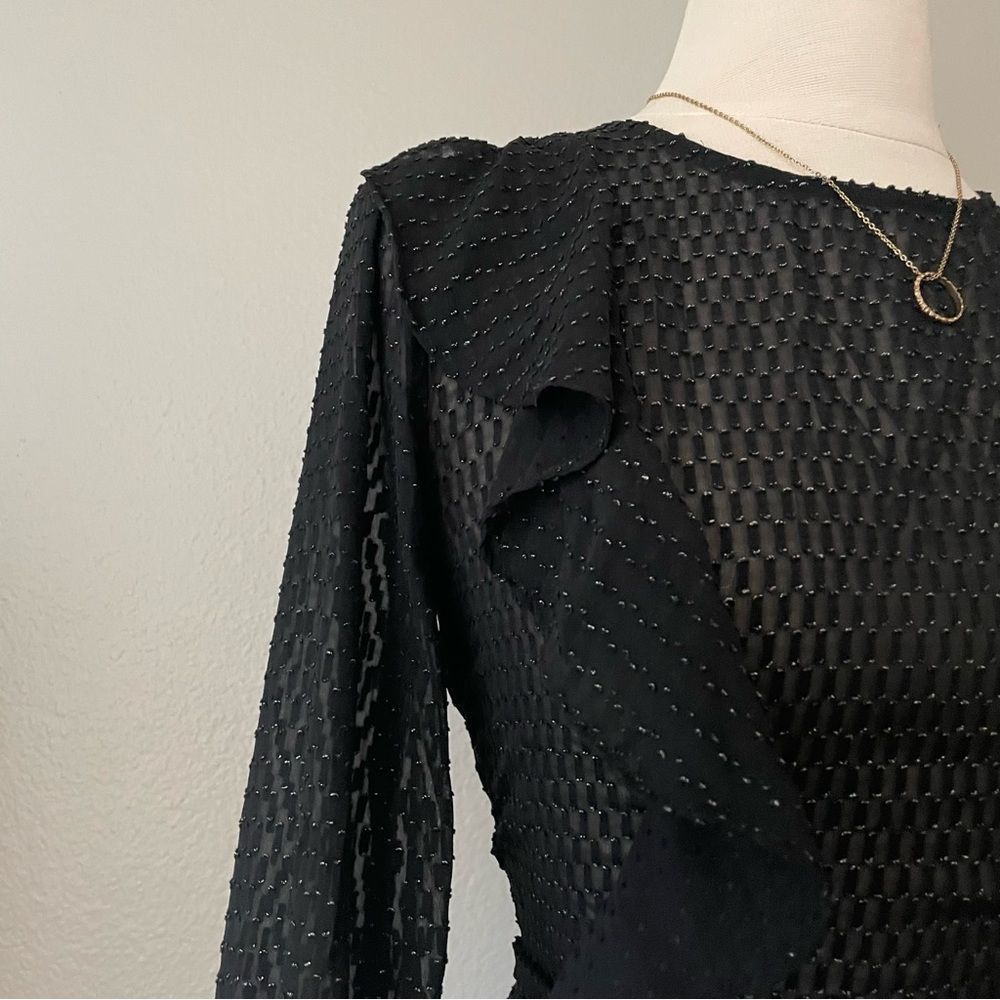 Sheer Black Top — Bar III - Picture 5 of 5